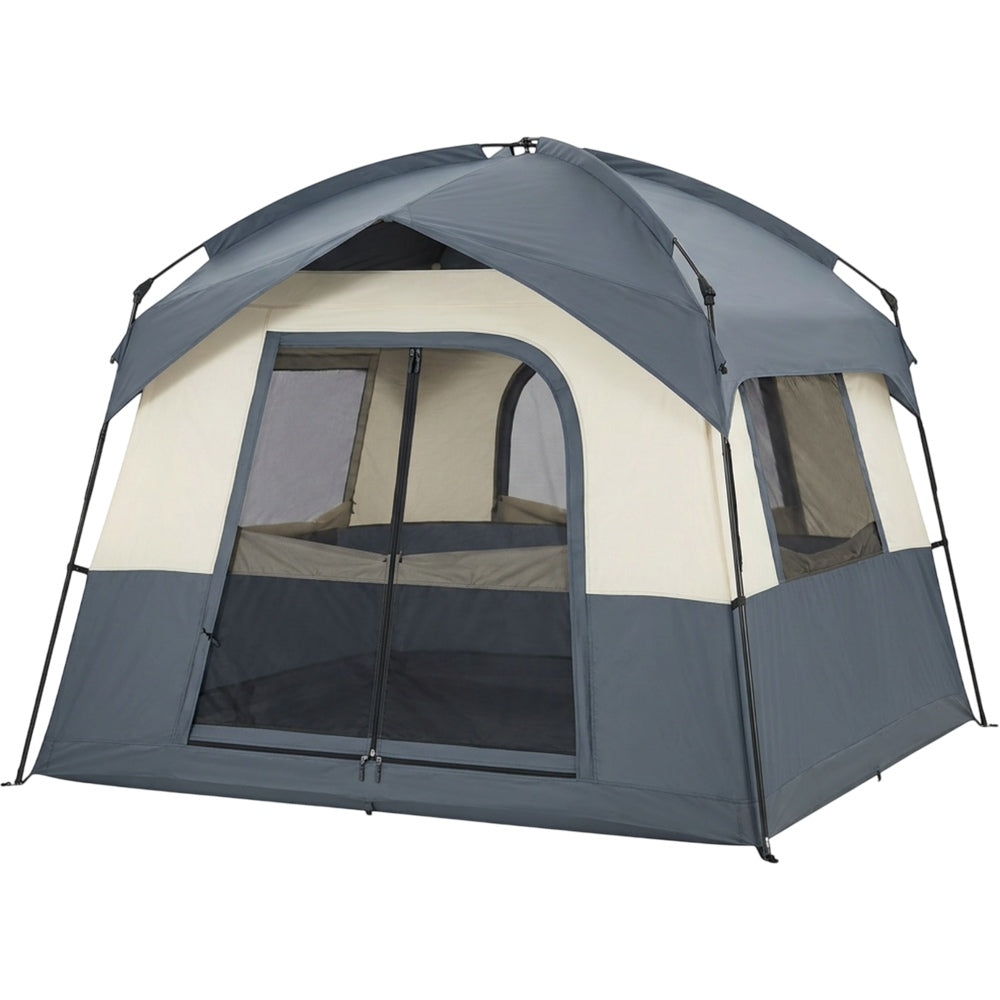 Boelk Four-Person Cabin Tent 240 x 220 cm Slate and Cream - Product view