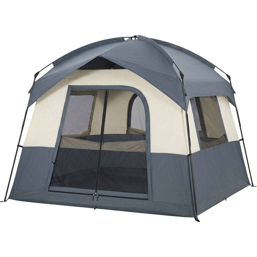 Boelk Four-Person Cabin Tent 240 x 220 cm Slate and Cream